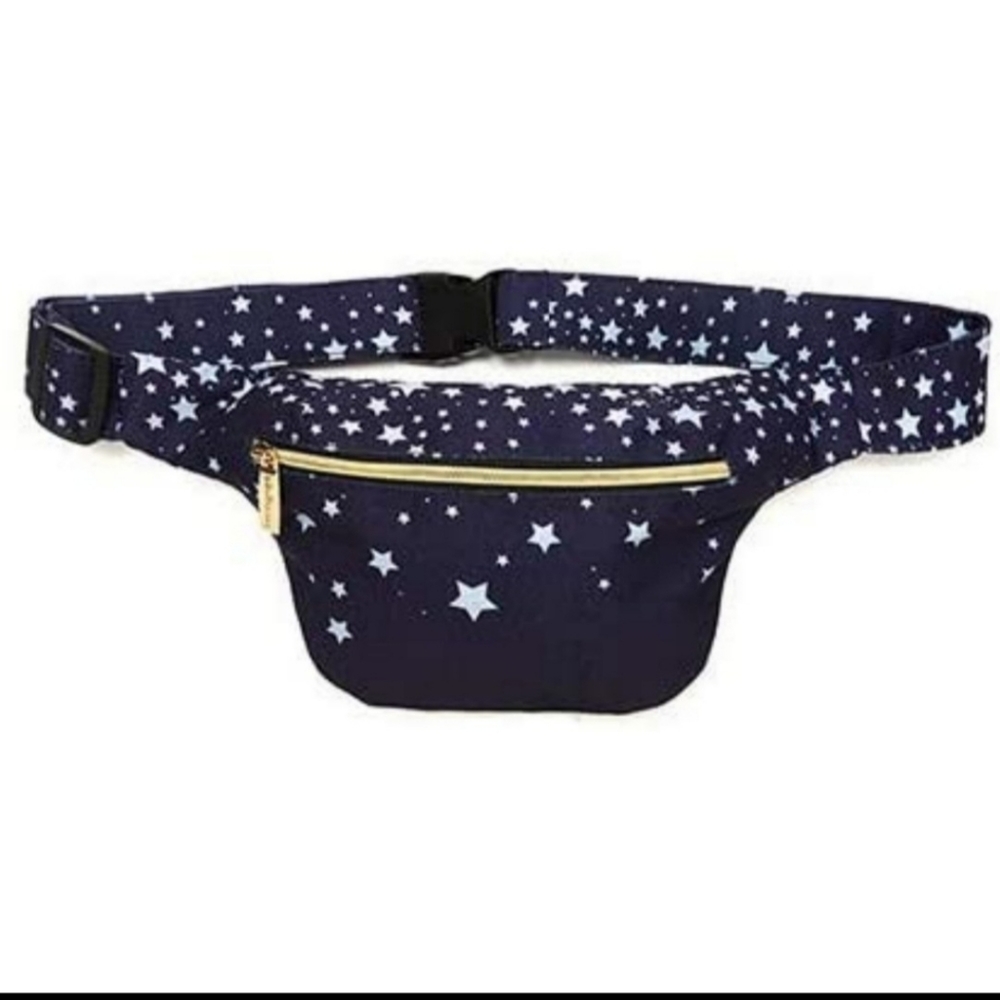 Lulu Dharma Fanny Hip Pack Silver Stars on Indigo